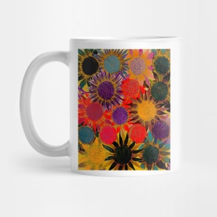 Rainbow flowers Mug